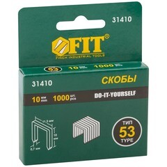 Скобы для степлера FIT тип 53 10 мм (1000 шт.)