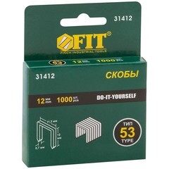 Скобы для степлера FIT тип 53 12 мм (1000 шт.)