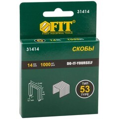 Скобы для степлера FIT тип 53 14 мм (1000 шт.)