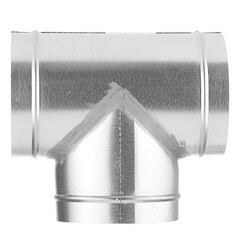 Тройник для круглых воздуховодов d150 мм 90° оцинкованный Era Pro - фото 3