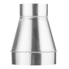 Переход с круглых воздуховодов d160 мм на круглые d100 мм оцинкованный - фото 3