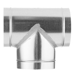 Тройник для круглых воздуховодов d160 мм 90° оцинкованный - фото 4