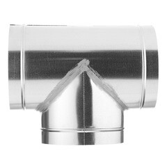 Тройник для круглых воздуховодов d200 мм 90° оцинкованный - фото 3