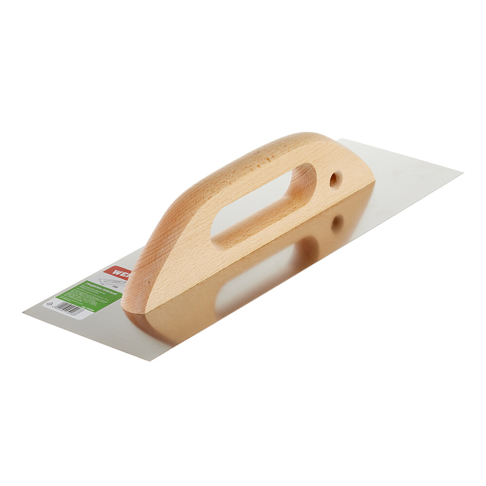 Изображение товара Гладилка Wenzo Штукатурная 380x130 мм с деревянной рукояткой