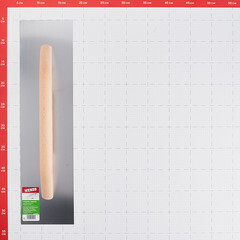 Гладилка плоская Wenzo 480х130 мм для клея и штукатурки с деревянной ручкой - фото 2