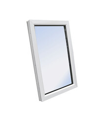 Пластиковое окно VEKA WHS Halo 60 1160х1200 мм 1 створка глухая однокамерное - фото 2