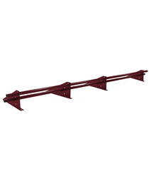 Снегозадержатель трубчатый круглый Optima 3 м красное вино RAL 3005 - фото 1