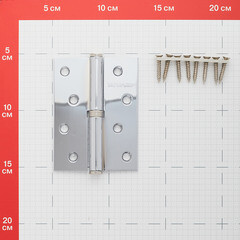 Петля Fuaro карточная левая разъемная 100х75 мм хром - фото 2