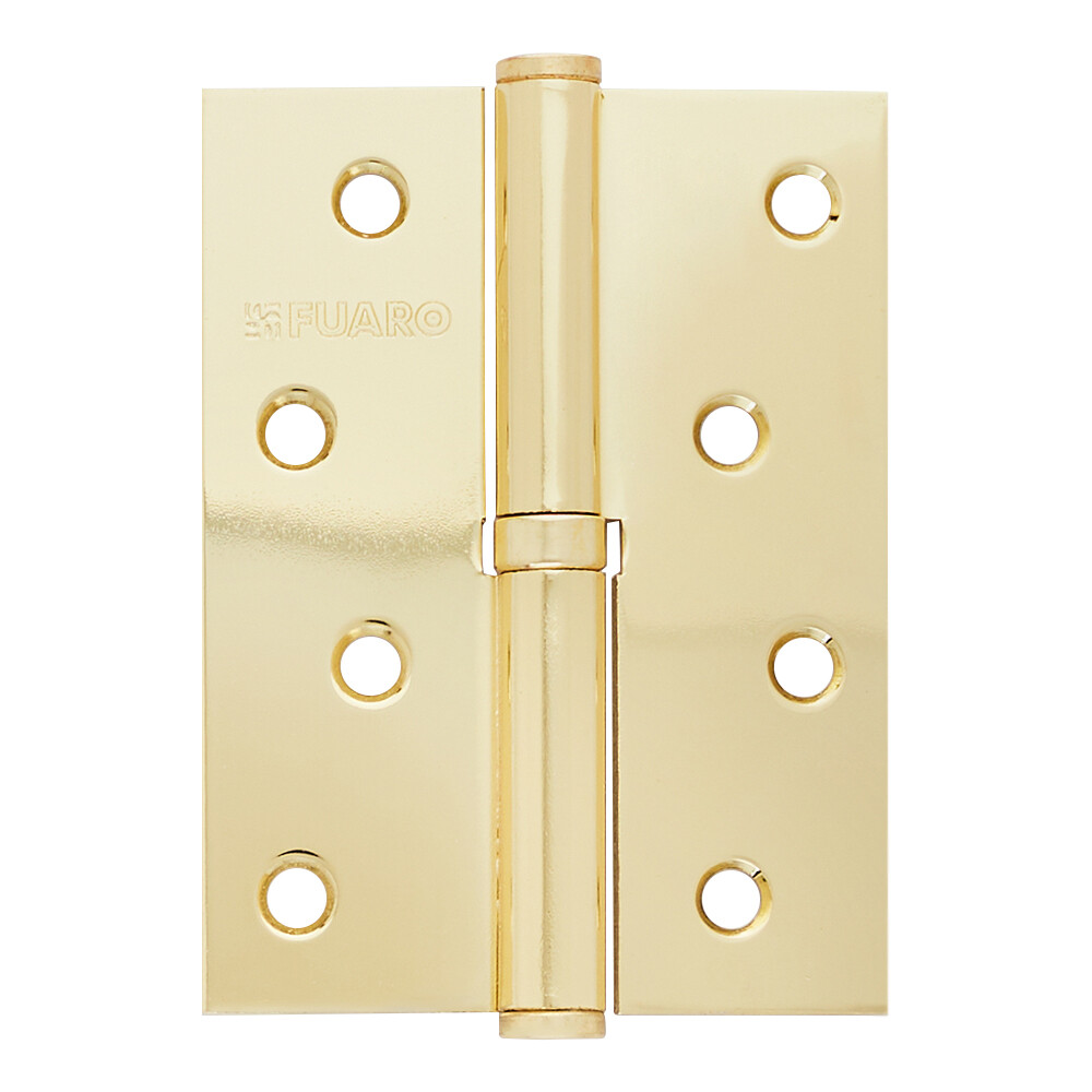 Изображение товара Петля Fuaro Карточная правая разъемная 100x75 латунь Изображение товара Петля Fuaro Карточная правая разъемная 100x75 латунь