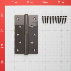 Петля Fuaro карточная левая разъемная 125х75 мм бронза - фото 2