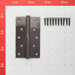 Петля Fuaro карточная правая разъемная 125х75 мм бронза - фото 3