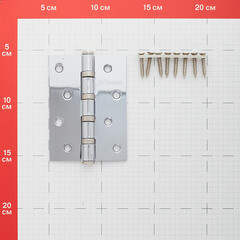 Петля Fuaro карточная универсальная неразъемная 100х75 мм хром - фото 3