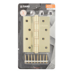 Петля Fuaro карточная универсальная неразъемная 100х75 мм латунь - фото 3