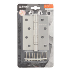 Петля Fuaro карточная универсальная неразъемная 100х75 мм матовый никель - фото 3