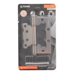 Петля Fuaro бабочка универсальная неразъемная 100х75 мм медь - фото 3