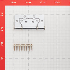 Петля Fuaro бабочка универсальная неразъемная 100х75 мм хром - фото 2