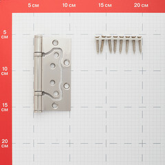 Петля Fuaro бабочка универсальная неразъемная 100х75 мм матовый никель - фото 2