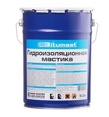 Мастика битумная гидроизоляционная Bitumast 4,2 кг/5 л