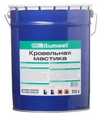 Мастика битумная кровельная Bitumast 18 кг/21,5 л