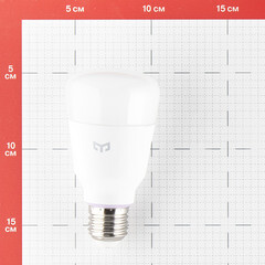 Лампа умная светодиодная Yeelight E27 8 Вт 900 Лм 180-260 В цилиндр матовая (1 шт.) - фото 3