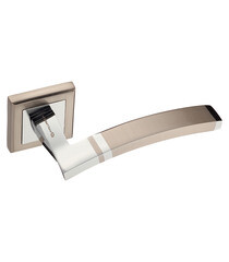 Ручка дверная Palladium City A Tesoro SN/CP квадратная розетка матовый никель/хром - фото 1