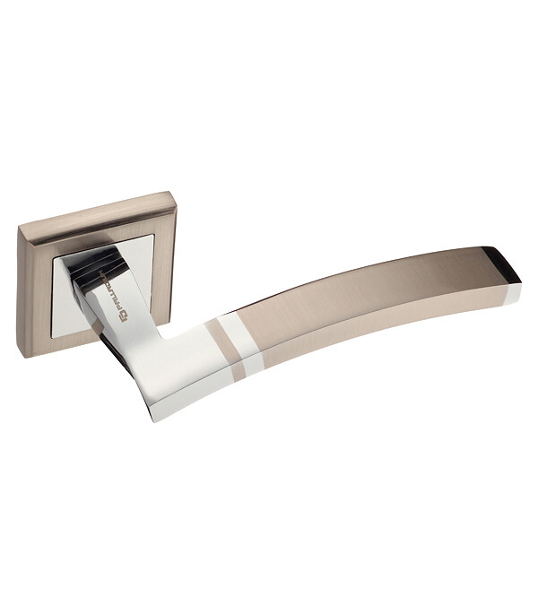 Ручка дверная Palladium City A Tesoro SN/CP квадратная розетка матовый никель/хром