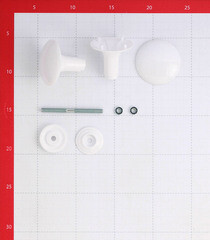 Ручка-кнопка РК1 белая - фото 2