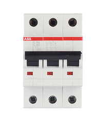 Изображение товара Автоматический выключатель модульный ABB S203 3P 50А тип C 6 кА 400 В (2CDS253001R0504)