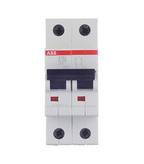 Автоматический выключатель модульный ABB S202 2P 20А тип C 6 кА 400 В (2CDS252001R0204) - фото 1
