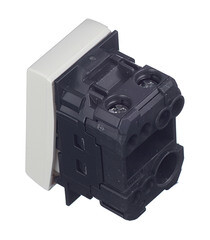 Выключатель для кабель-канала DKC Viva белый 1 модуль (45011) - фото 3