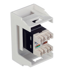 Розетка для кабель-канала компьютерная DKC Viva белая RJ45 1 модуль (45038) - фото 5