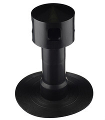 Аэратор точечный Поливент Премиум Ultra-110 d110 мм для плоской кровли черный - фото 1