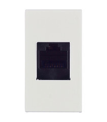 Розетка для кабель-канала компьютерная DKC Viva белая RJ45 1 модуль (45038) - фото 1