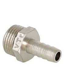 Штуцер Valtec для присоединения шланга 1/2 НР(ш) х 10 мм латунный (VTr.650.N.0410) - фото 3