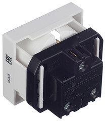 Розетка для кабель-канала DKC Viva белая со шторками 2 модуля (45005) - фото 3