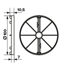 Клапан обратный Era пластиковый d100 мм - фото 3