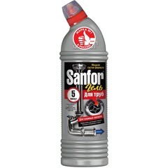 Средство для прочистки труб Sanfor 5минут от сильных засоров (гель) 750мл