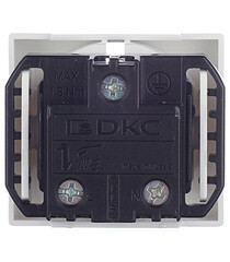 Розетка для кабель-канала DKC Viva белая со шторками 2 модуля (45005) - фото 2