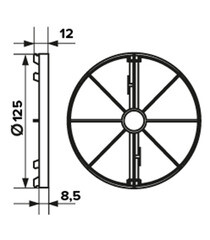 Клапан обратный Era пластиковый d125 мм - фото 3