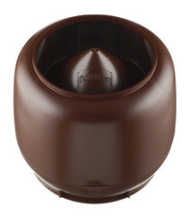 Колпак Поливент для изолированного выхода d160 мм коричневый RAL 8017 - фото 1