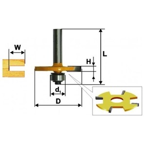 Фреза кромочная фальцевая ф50.8х2.0 твердосплав ц/хв 8 ЭНКОР ПРОФ бокс ...