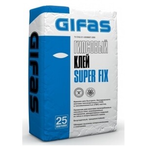 Клей гипсовый монтажный Gifas Super Fix 25 кг — купить в Санкт ...