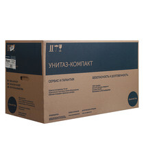 Унитаз-компакт Sanita Формат с косым выпуском с сиденьем пластик белый (WC.CC/Format/1-P/WHT.G/S1) - фото 2