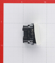 Выключатель для кабель-канала DKC Viva белый 1 модуль (45011) - фото 5