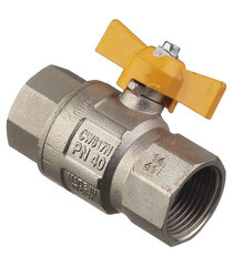 Кран шаровой газовый Tiemme 1 ВР(г) х 1 ВР(г) бабочка - фото 5