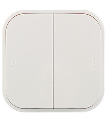 Изображение товара Выключатель Legrand Quteo двухклавишный накладной белый (782202)