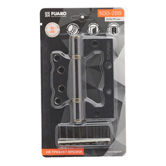 Петля Fuaro бабочка универсальная неразъемная 100х75 мм бронза - фото 3