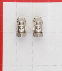 Узел нижнего подключения угловой 3/4 EK х 3/4 EK для радиатора (3390002) - фото 4