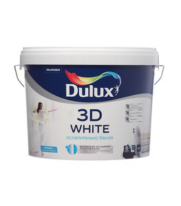 Краска интерьерная Dulux 3D White база BW белая 10 л — купить в Санкт ...