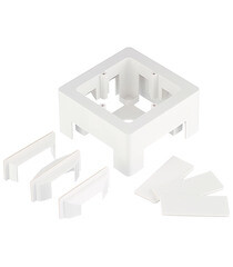 Коробка монтажная для кабель-канала DKC Viva белая 2 модуля (10123) - фото 2